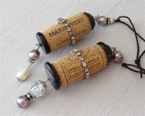 French Country Christmas Ornaments Set Of 2 Vintage Wine