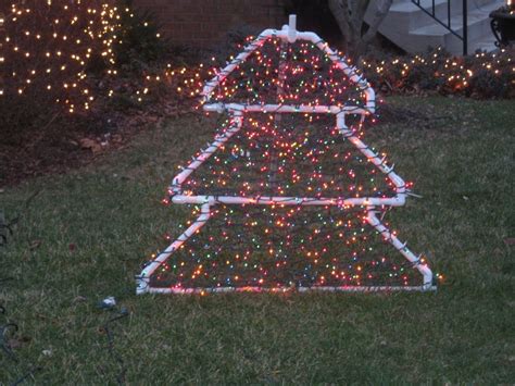 Pvc Christmas Tree Lighted Yard Decoration Outdoor Christmas Lights