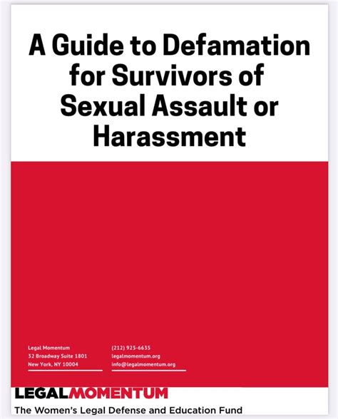 Launching Our Latest Resource A Guide To Defamation For Survivors Of