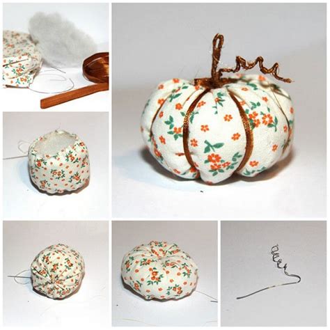 How To Make A Stuffed Fabric Pumpkin Out Of Scraps 19 Ideas Fabric