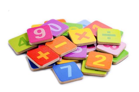 Math Number Colorful On White Background Education Study Mathematics