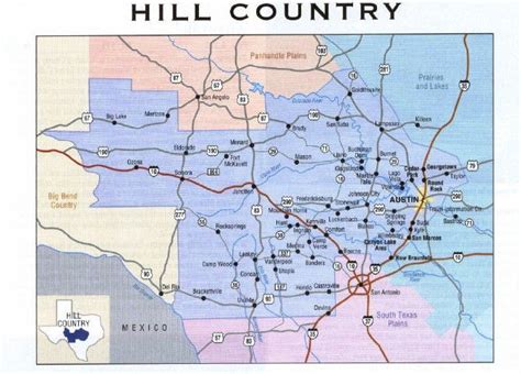 Texas Hills Texas Map Texas Hill Country World Map