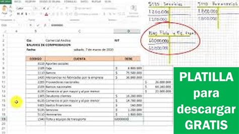 Como Hacer Un Balance De Comprobación En Excel Formato Para Descargar