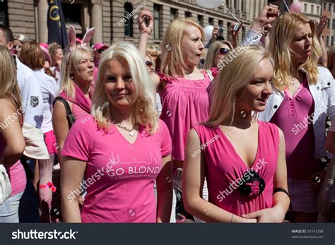 Riga Latvia May 29 Many Beautiful Girls And Women At Go Blonde