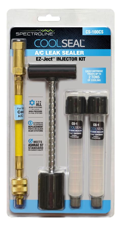 Spectroline Cool Seal Ac Leak Sealer Injection Kit And Cartridges