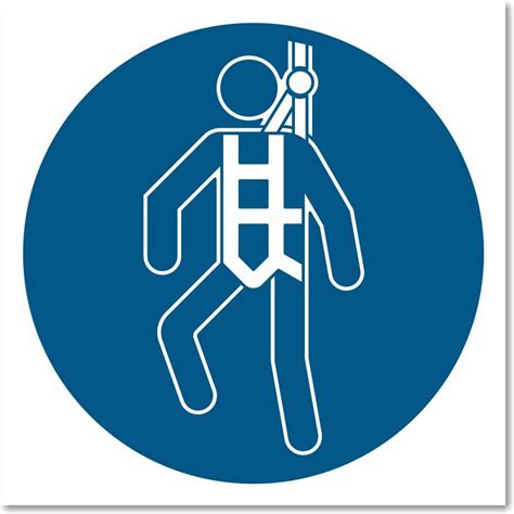 Panneau Protection individuelle obligatoire contre les chutes signalétique iso