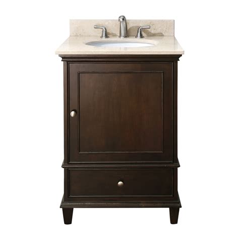 Bathroom 46 bathroomdouble sink vanity with small make up area in its central part. 24 Inch Single Sink Bathroom Vanity with Choice of Top ...