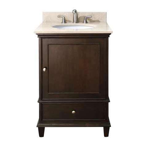 Anchor your powder room in rustic, country style with this 24 single bathroom vanity. 24 Inch Single Sink Bathroom Vanity with Choice of Top ...