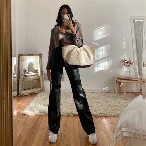 Dana Emmanuelle Jean Nozime On Instagram “this Bag 🐑 Officialmodiste” Leather Pants Fashion