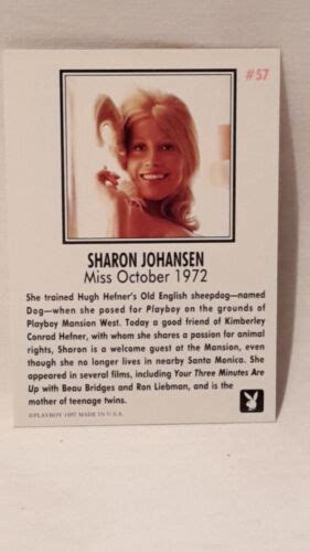 Playboy S Playmate Of The Month Miss October Sharon Johansen Von Ebay