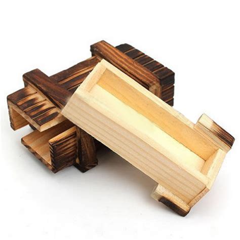 Wooden Magic Box Double Drawer Brain Teaser Iq Box