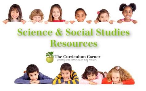 Sciencesocial Studies The Curriculum Corner 123