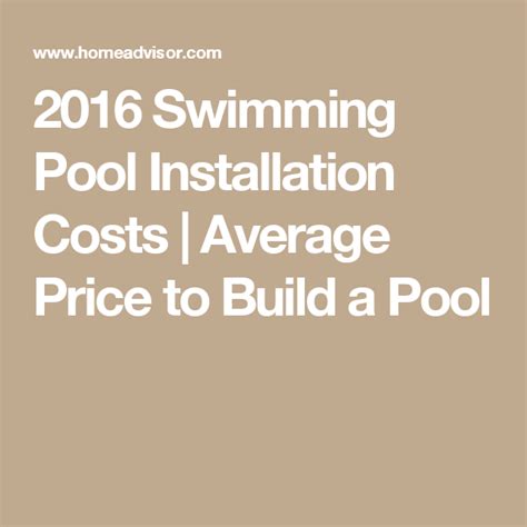 1 housing prices peaked in early 2005, began declining in 2006 (see also united states housing market correction ). 2016 Swimming Pool Installation Costs | Average Price to ...