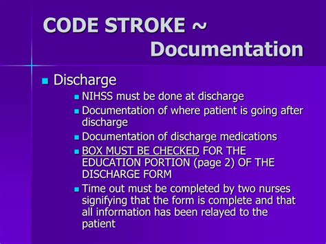 Ppt Code Stroke Powerpoint Presentation Free Download Id3571797