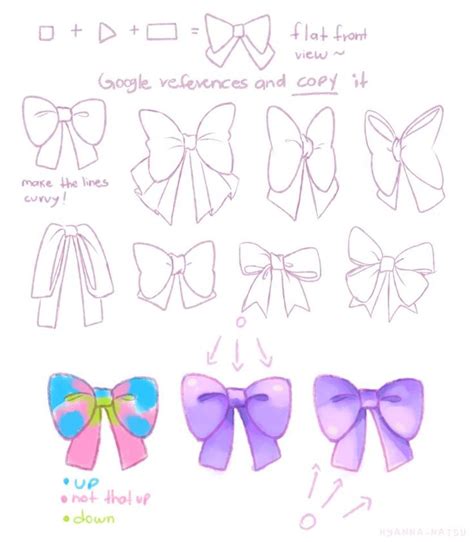 Ribbons By Hyan Doodles Bow Drawing Drawing Tutorial Anime Drawings Tutorials