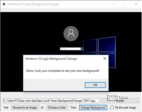 Windows 10 Login Background Changer Download Wintotalde