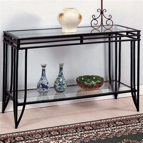 Metal Sofa Table With Glass Top Ideas On Foter