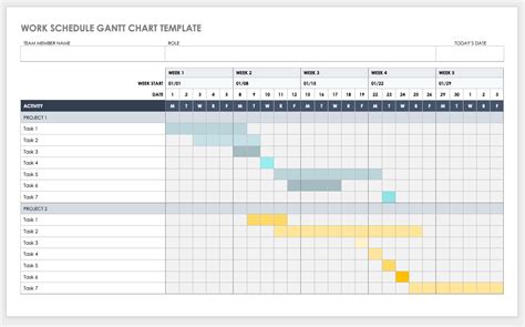 Free Gantt Chart Templates In Ms Word Smartshee