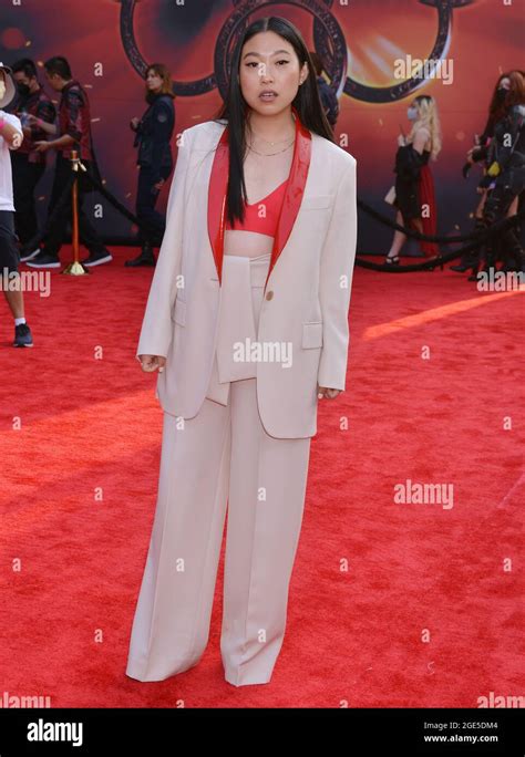 Los Angeles USA Th Aug Awkwafina Attends The Disney Marvel Premiere Of Shang Chi