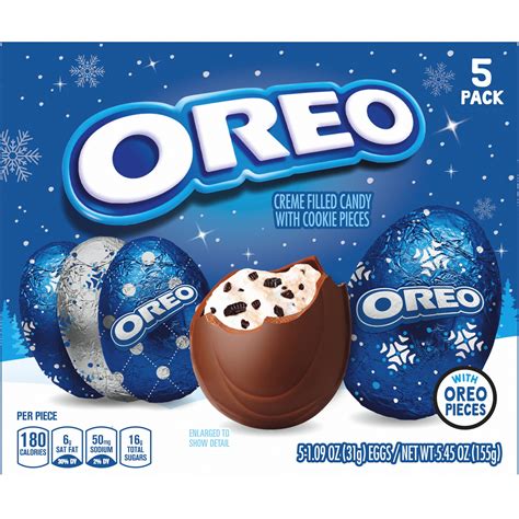Oreo Chocolate Candy Egg With Creme And Cookie Filling Holiday Edition