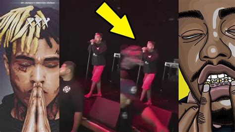 Xxxtentacion Punched By Rob Stone On Stage On Video In San Diego Youtube