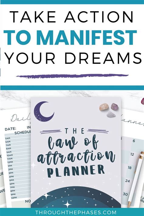 Law Of Attraction Planner Printable Manifestation Journal Etsy