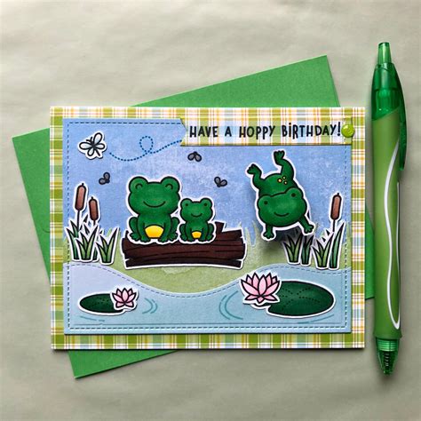 Frog Birthday Card Anniversary Card Maker