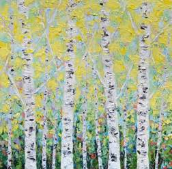 New England Silver Birch Painting By Ann Marie Coolick Birches
