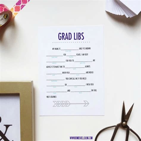 Grad Libs Printable Free Graduation Fun For Parties And More