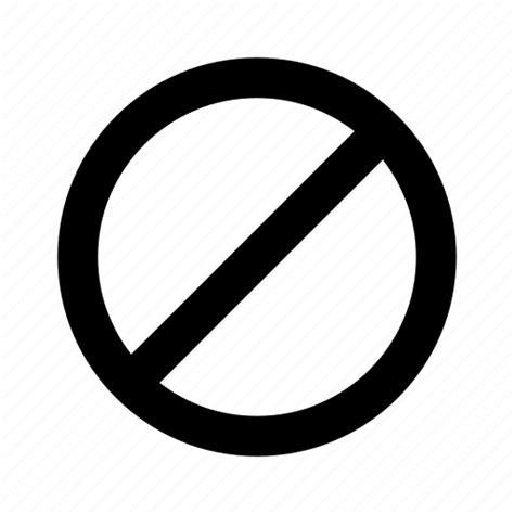 Forbidden No Prohibited Restricted Stop Icon
