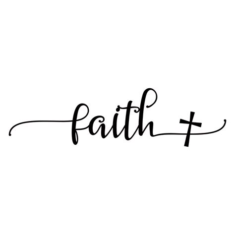 Faith With Cross Vinyl Decal Faith Sticker Faith Vinyl Car Etsy