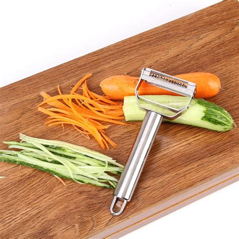 Ultra Sharp Stainless Steel Dual Julienne And Vegetable Peeler With