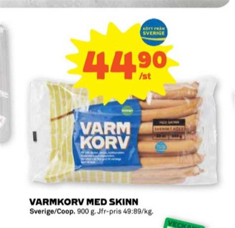 Coop Varmkorv Stora Coop Augusti