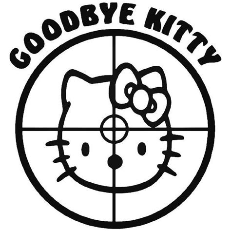 Hello Kitty Crosshairs Target Decal Sticker Decalfly