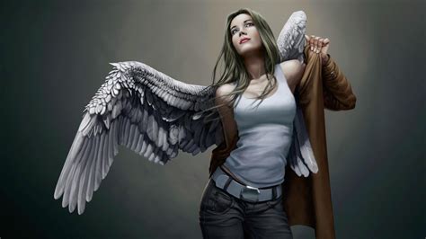 Girl Angel Hd Desktop Wallpaper Widescreen High Definition Fullscreen