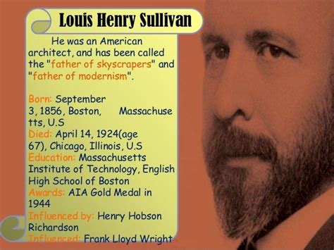 Master Architect Louis Sullivan