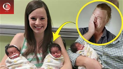 His Wife Gave Birth To Black Triplets And He Burst Into Tears When He