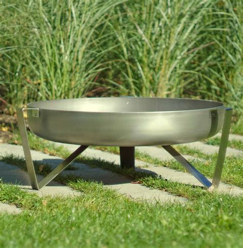 Stainless steel wood burning fire pit. Personalised Stainless Steel Fire Pit Etna | Arpe Studio ...