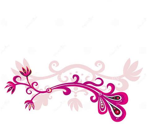 Pink Floral Design Stock Vector Illustration Of Banner 7842389