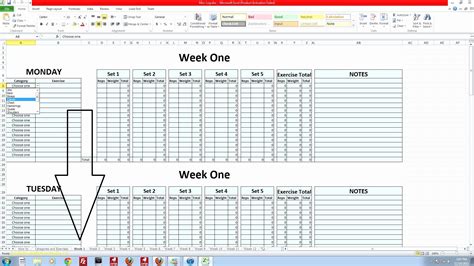 Weight training spreadsheet template weightlifting. Excel Spreadsheet Training | Glendale Community