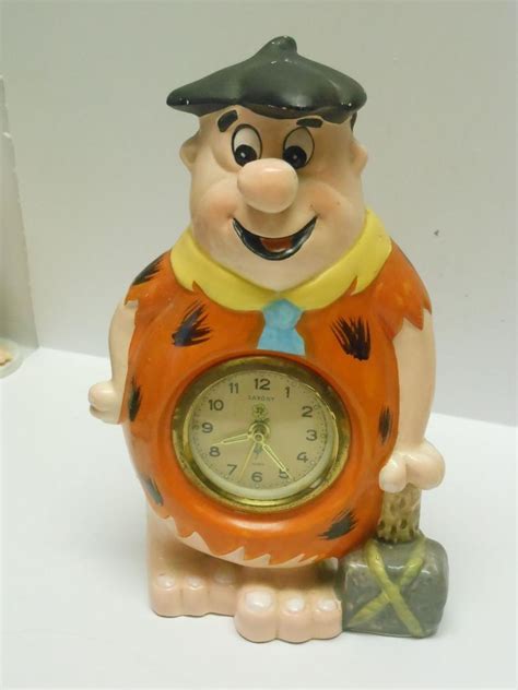 Hanna Barbera Fred Flintstone Sheffeild Alarm Clock From West Germany