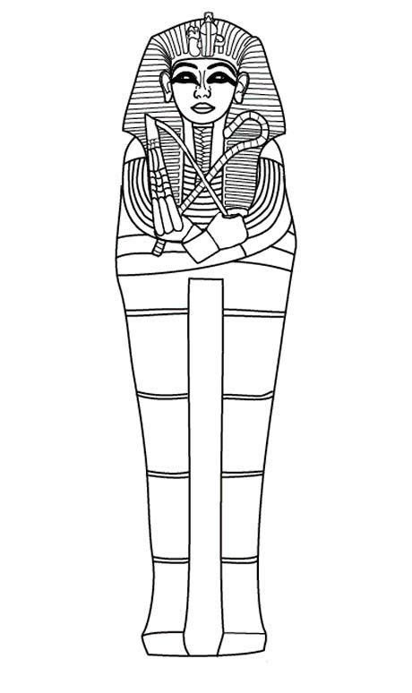 Full Body Sarcophagus Of Ancient Egypt Coloring Page Ancient Egypt