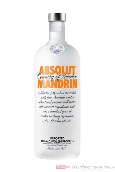 Absolut Vodka Mandarin 40 10l Flasche