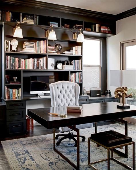 Traditional Home Office With Gray Rug Hgtv