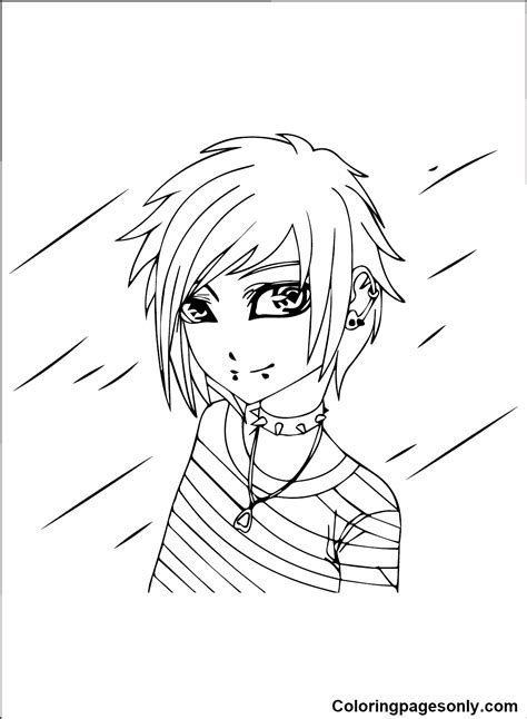 Emo Coloring Pages Printable For Free Download