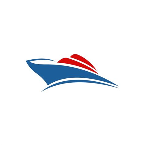 Logo Perahu Layar Ikon Desain Logo Berlayar Ikon Yacth Perahu Layar