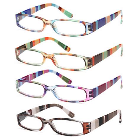 Gamma Ray 4 Pairs Womens Designer Reading Glasses Readers W Magnification Ebay
