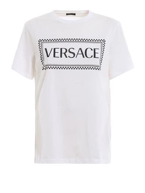 T Shirts Versace Versace 90s Vintage Logo T Shirt A83915a228806a2048