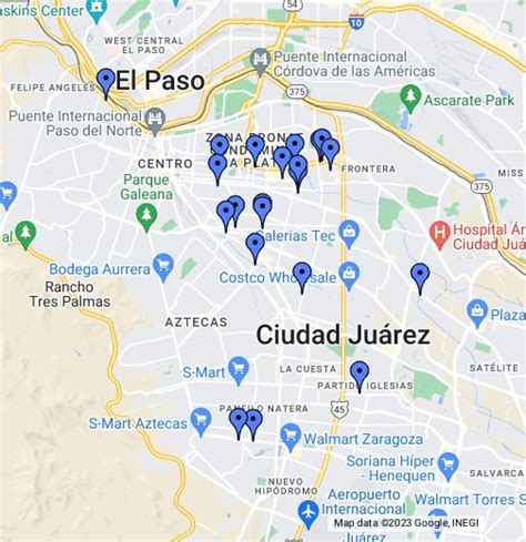 Arriba 94 Foto Mapa De Ciudad Juarez Con Nombres Alta Definición
