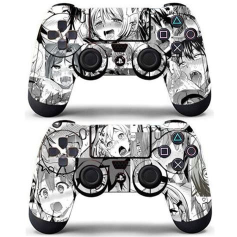 2 Pack Ps4 Controller Dualshock Skins Anime Ahegao Girls Sexy Decals